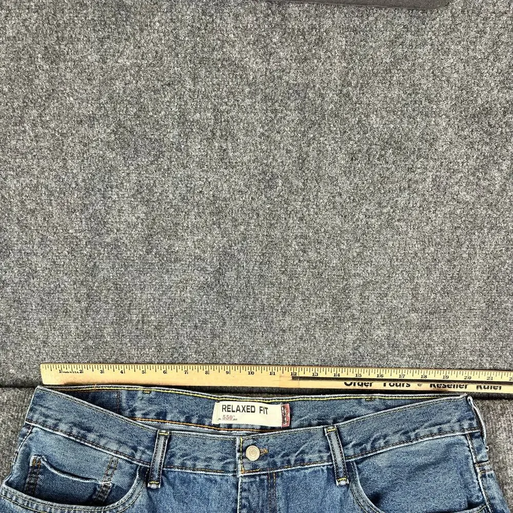 Levis 550‎ Jeans Mens Size W42 L29 Blue Relaxed Fit Tapered Denim Casual